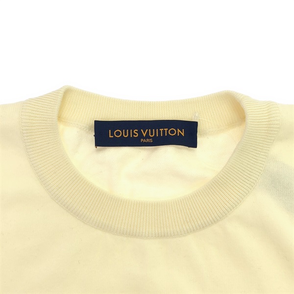 【希少】ルイヴィトン カシミヤ シルク ダブルフェイス 長袖ニット 肉厚 LOUIS VUITTON ルイヴィトン 長袖ニット LVインタルシアクルー
