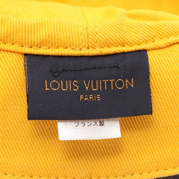 ルイヴィトン シャポー モノグラム デニム バケット ハットオレンジ60cm ルイヴィトン シャポー モノグラム デニム バケット ハットオレンジ60cm