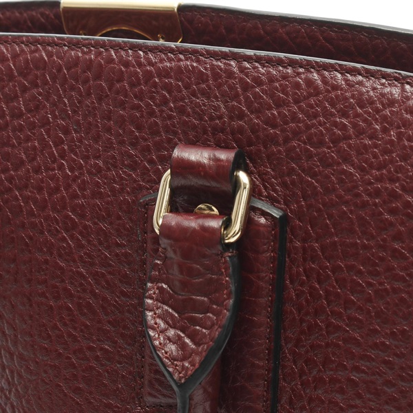 【美品】バーバリー　バーガンディ ハンドバッグ BURBERRY バーバリー ハンドバッグ レディース ミニ