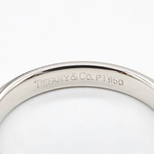本物！良品！ティファニー　プラチナミルグレイン13号　文字入無　正規店洗浄済み！ ティファニー(TIFFANY＆CO)ティファニー ミルグレイン リング