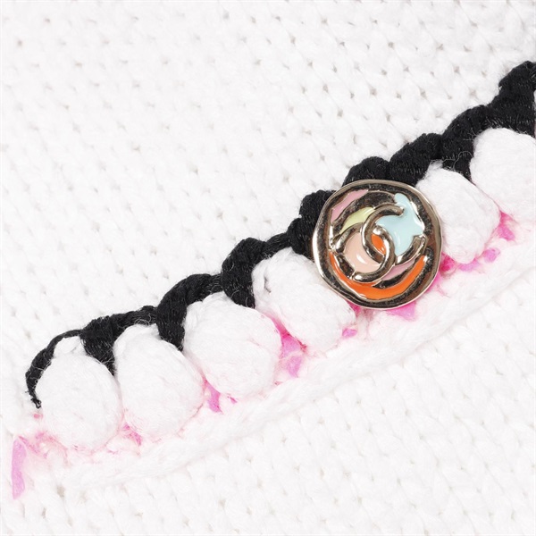 シャネル(CHANEL)シャネル ココマークボタン ニットジャケット