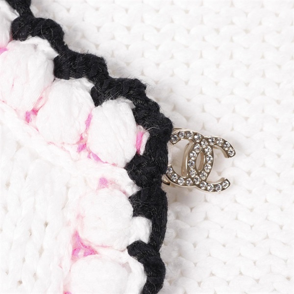 シャネル(CHANEL)シャネル ココマークボタン ニットジャケット