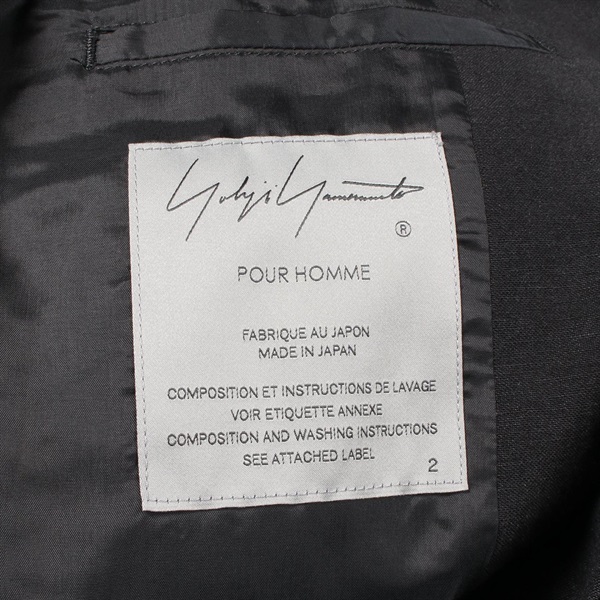 ADORE☆シルク＊ヨウリュウBLジャケット☆日本製・美品 ヨウジヤマモトプールオム(Yohji Yamamoto POUR HOMME)ヨウジ