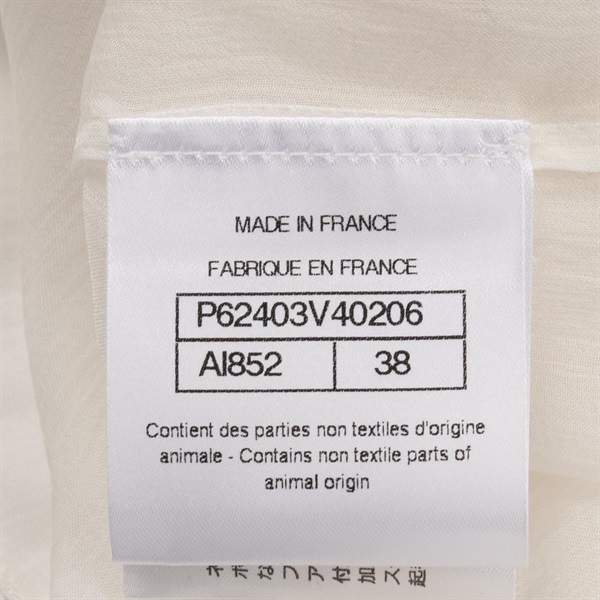 シャネル(CHANEL)シャネル ライオンボタン シフォン ブラウス 衣料品