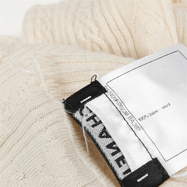 シャネル(CHANEL)シャネル ハート柄 ケーブル ニット 衣料品 トップス  