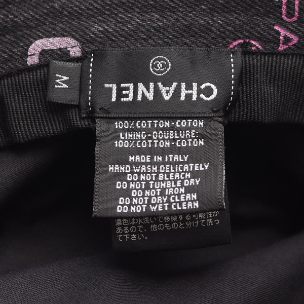 【美品】シャネル ♡ バケットハット・デニムクラッシャーハット CHANEL - シャネル CHANEL デニムクラッシャーハット 総柄ロゴ