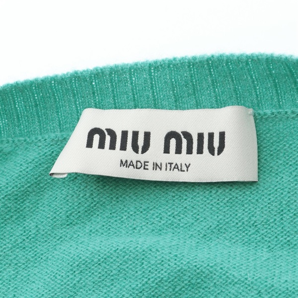 ミュウ ミュウ(Miu Miu)ミュウ ミュウ ロゴ カーディガン 衣料品