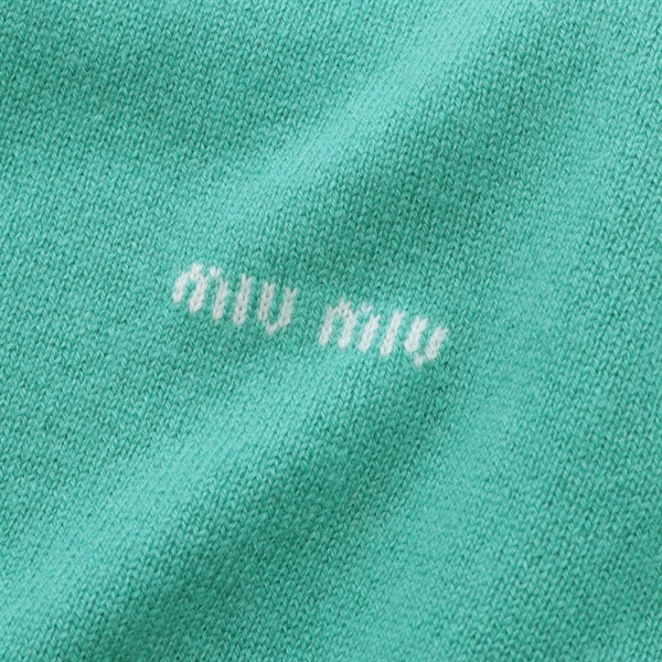 ミュウ ミュウ(Miu Miu)ミュウ ミュウ ロゴ カーディガン 衣料品