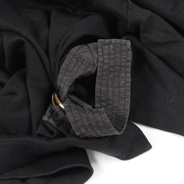 ルイヴィトン 19SS RW191W JG2  ブラック サイドストラップTシャツ XS ルイ・ヴィトン(LOUIS VUITTON)ルイ・ヴィトン サイドストラップ