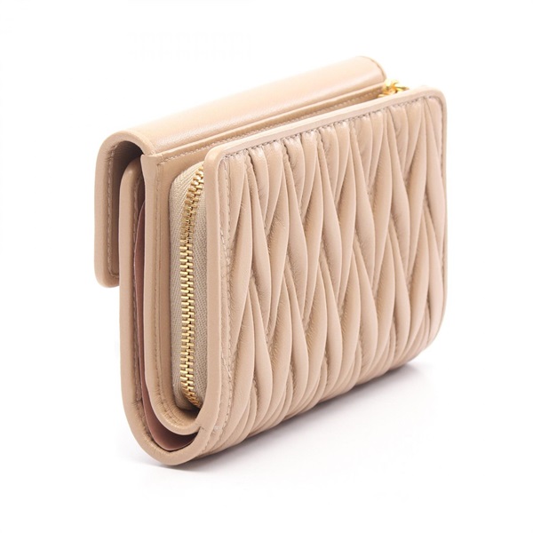 ミュウ ミュウ(Miu Miu)ミュウ ミュウ マテラッセ 三つ折り財布 財布  