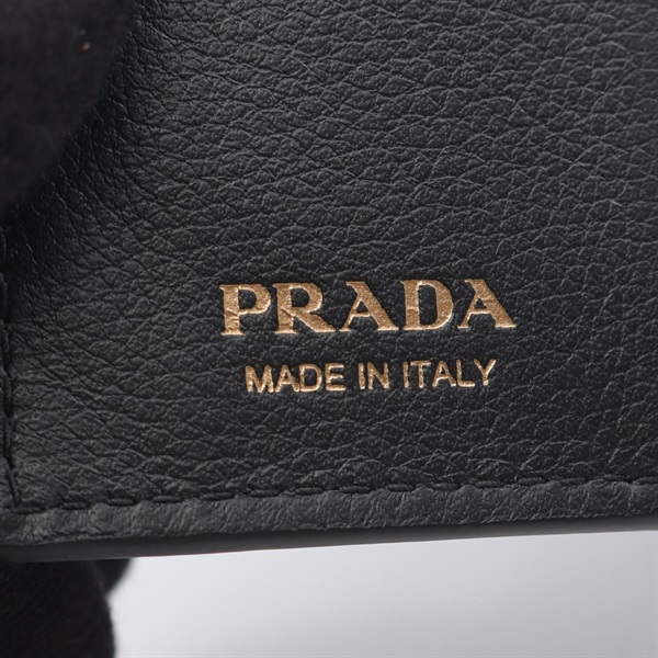 プラダ(PRADA)プラダ SOFT GRAIN 二つ折り財布 財布 レディース  