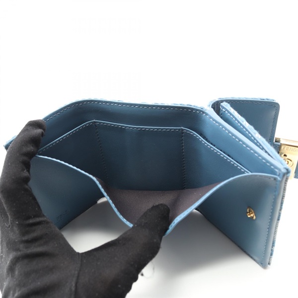 フェンディ(FENDI)フェンディ バゲット ズッカ 三つ折り財布 財布  