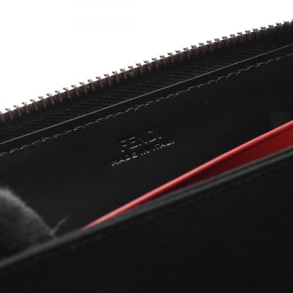フェンディ(FENDI)フェンディ シャドー ズッカ ラウンド長財布 財布  