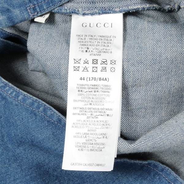 グッチ(GUCCI)グッチ WASHED ORGANIC DENIM SHIRT シェリーライン