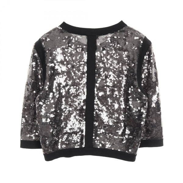 シャネル(CHANEL)シャネル ココマーク スパンコール ノーカラー