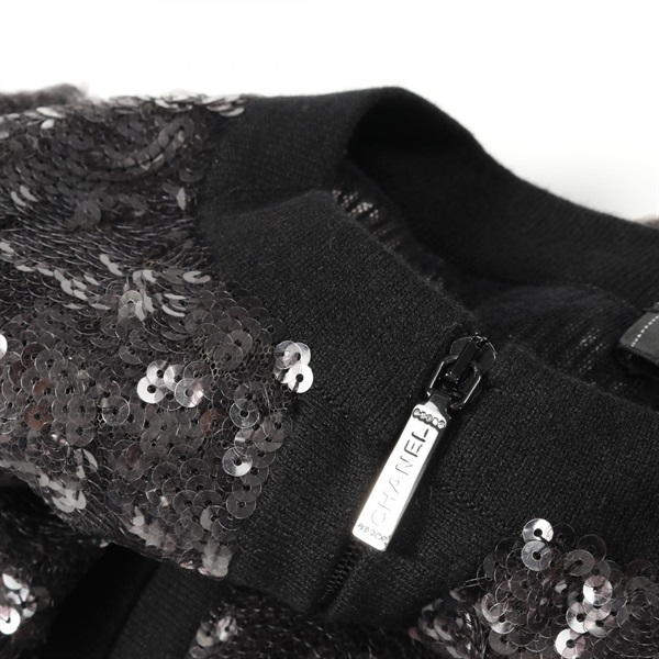 シャネル(CHANEL)シャネル ココマーク スパンコール ノーカラー