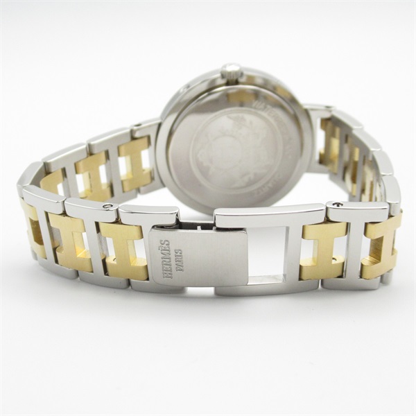 美品　エルメス 時計 クリッパー HERMES エルメス CL3.240 クリッパー 腕時計 ステンレススチール/SSxGP