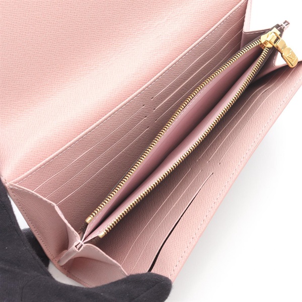 LOUIS VUITTON ポルト・フォイユ サラ スタッズ2つ折り長財布