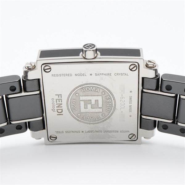【新品電池】167 フェンディ 6200L クアドロ セラミック レディース フェンディ(FENDI)フェンディ クアドロ 腕時計 時計 レディース
