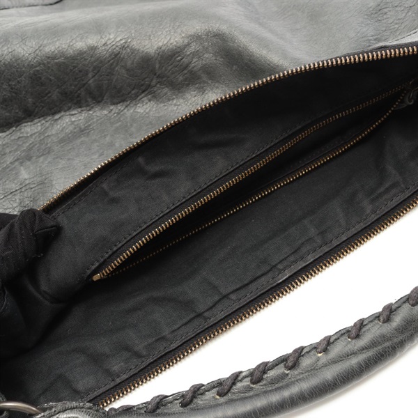 バレンシアガ レザー ショルダーバッグ ザデイ ジャイアントデイ ダークグレー系 BALENCIAGA BAG - 本物 バレンシアガ BALENCIAGA ザ ジャイアント