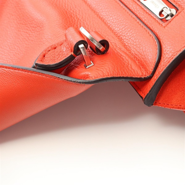 セリーヌ　トラペーズ　オレンジ CELINE セリーヌ トラペーズ スモール オレンジ レザー／スエード