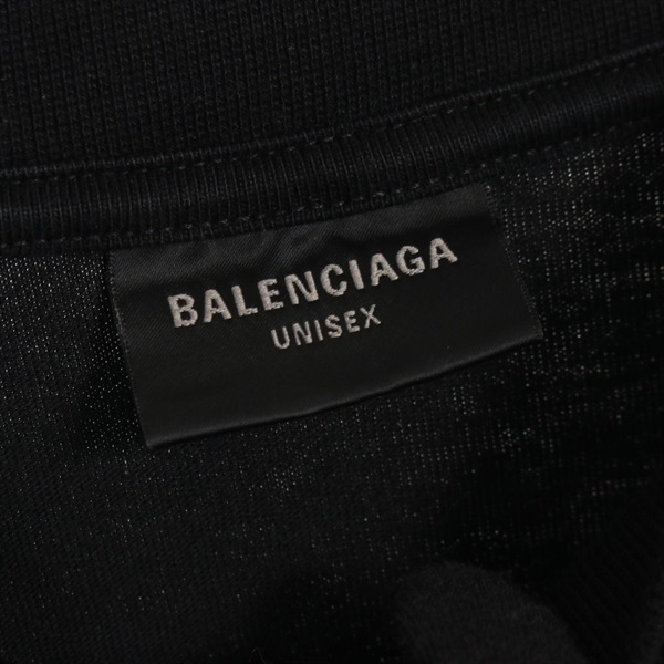 バレンシアガ BALENCIAGA メタルロゴ カットソー 衣料品 トップス コットン メンズ レディース ブラック系 【中古】 バレンシアガ(BALENCIAGA)バレンシアガ バレンシアガ メタルロゴT