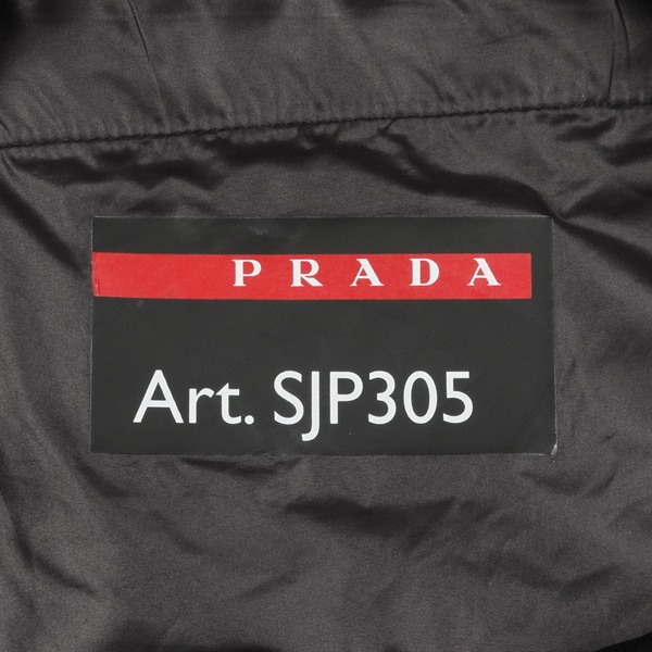 美品✨PRADA SPORT ウールスラックス ブラック　赤ロゴ プラダスポーツ リネアロッサ(PRADA SPORT LINEA ROSSA)プラダスポーツ