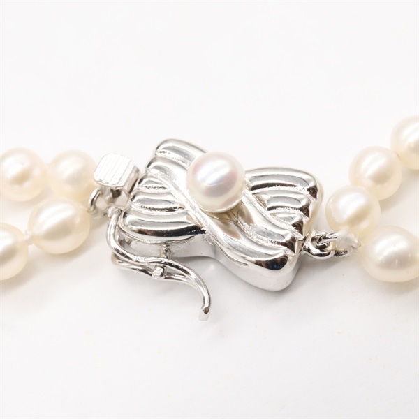 ⭐️美品⭐️ TASAKI タサキ 2連 パールネックレス シルバー タサキ(TASAKI)タサキ 2連パール ネックレス ピンクパール ネックレス
