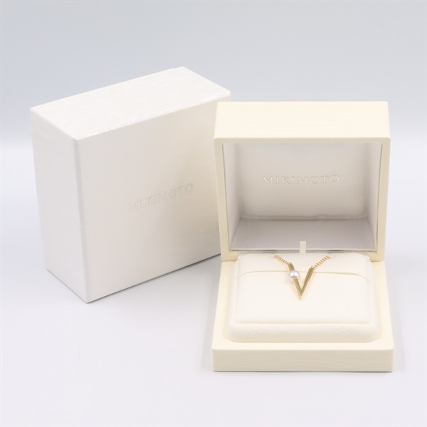 ミキモト(MIKIMOTO)ミキモト Vコード パール ネックレス ネックレス