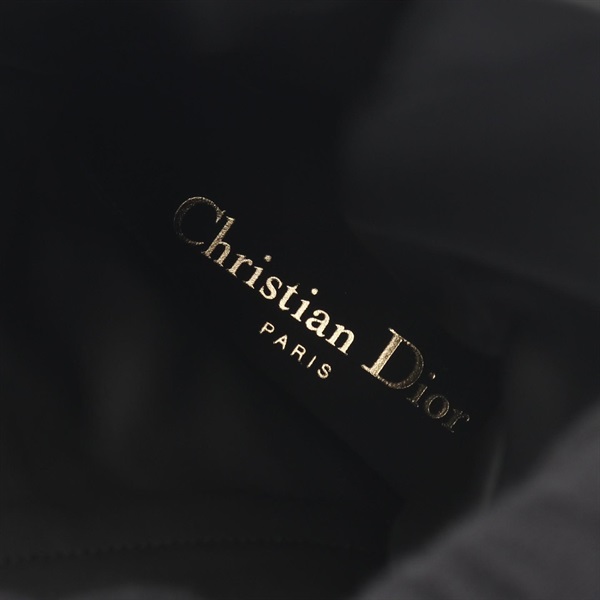 美品 Christian Dior ブーツ サイドジップ カナージュステッチ 黒 Christian Dior ブーツ サイドジップ カナージュステッチ 黒