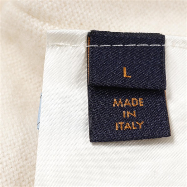 5805【人気Mサイズ】ルイヴィトン‪☆インサイドアウトロゴ入りニット クリーム 5805【人気Mサイズ】ルイヴィトン‪☆インサイドアウトロゴ入り‬