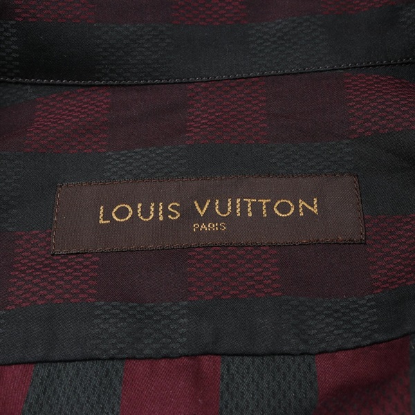LOUIS VUITTON ダミエ 長袖 シャツ LV刺繍 ブラック 高級感 LOUIS VUITTON ダミエ 長袖 シャツ LV刺繍 ブラック 高級感 楽天市場