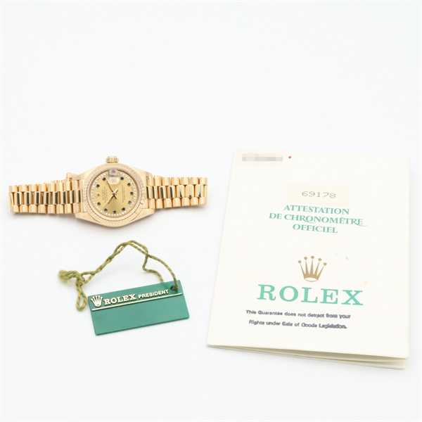 ロレックス(ROLEX)ロレックス デイトジャスト サークルダイヤ 10P