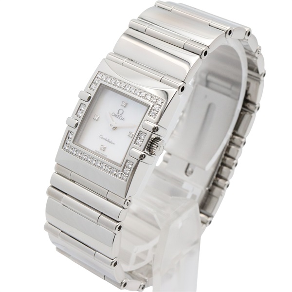 オメガ(OMEGA)オメガ コンステレーション クアドラ ダイヤベゼル  