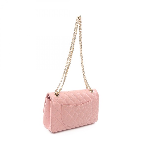 シャネル CHANEL 2.55 マトラッセ Wフラップ ショルダーバッグ バッグ レザー レディース ピンク系 【中古】 シャネル(CHANEL)シャネル 2.55 マトラッセ Wフラップ ショルダー