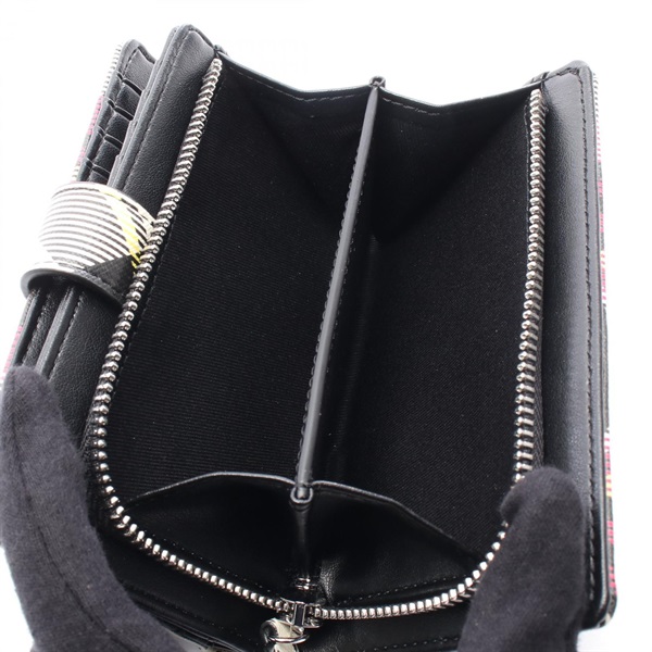 ヴィヴィアンウエストウッド Vivienne Westwood ZIP CARD WALLET オーブ 二つ折り財布 財布 PVCコーティングキャンバス レディース ピンク系 / ブラック系 / マルチカラー 51080028S0012O101 【新品】 ヴィヴィアンウエストウッド(Vivienne Westwood)ヴィヴィアンウエスト