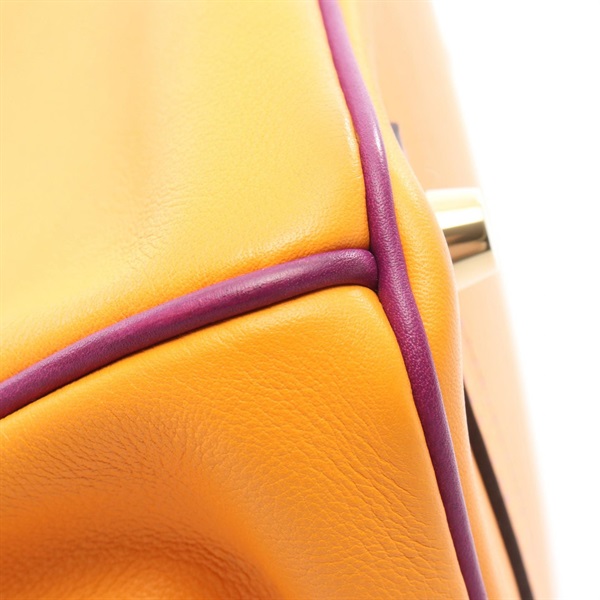 美品❣️希少✨贈り物に❣️エルメス 紫・オレンジ・黄色　ショールモスリン　ムースリン エルメス(HERMES)エルメス バーキン30 ヴェルソ ハンドバッグ バッグ