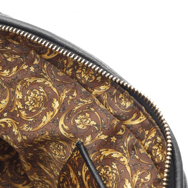 新品・未使用品☆ジャンニ・ヴェルサーチ☆金銀色３連コンビ・ヴェルサーチ柄型押し GIANNI VERSACE(ジャンニヴェルサーチ) 90's scarf silk shirt 金