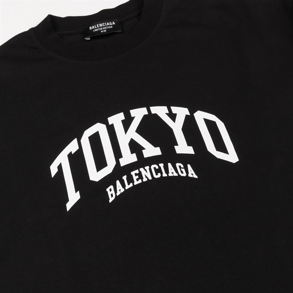バレンシアガ BALENCIAGA カットソー 衣料品 トップス コットン メンズ レディース ブラック系 / マルチカラー 【中古】 バレンシアガ(BALENCIAGA)バレンシアガ カットソー 衣料品 トップス
