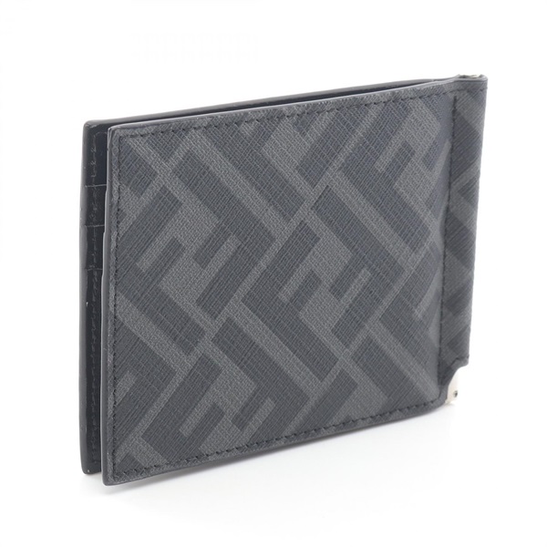 フェンディ FENDI カードケース グレーファブリック マネークリップ カードケース アクセサリー レザー PVC メンズ ブラック系 / グレー系 / イエロー系 7M0281A9XSF0R2A 【新品】 フェンディ(FENDI)フェンディ カードケース グレーファブリック