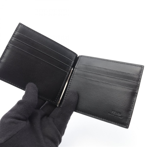 フェンディ(FENDI)フェンディ カードケース グレーファブリック