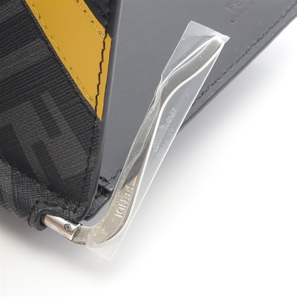 フェンディ(FENDI)フェンディ カードケース グレーファブリック