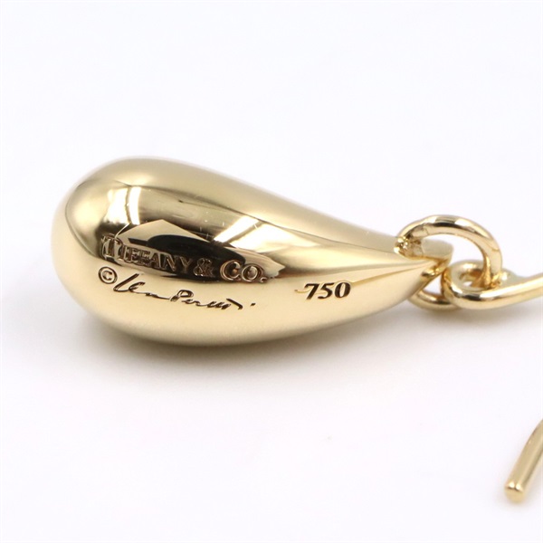 ティファニー K18 ティアドロップ ピアス 片耳用 6582 ティファニー