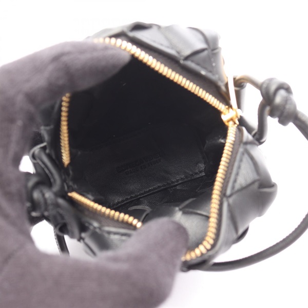 ボッテガヴェネタ BOTTEGA VENETA イントレチャート マイクロ ショルダーバッグ バッグ レザー レディース ブラック系 805806V4W518425 【新品】 ボッテガヴェネタ(BOTTEGA VENETA)ボッテガヴェネタ イントレチャート