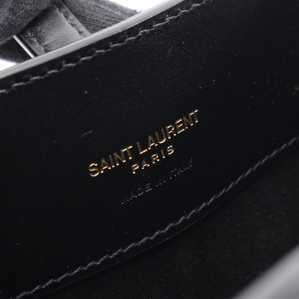美品✨サンローランパリ トレーナー ファスナー 黒 ブラック M Saint Laurent《ロゴ スウェットシャツ》ブラック コットン 直営