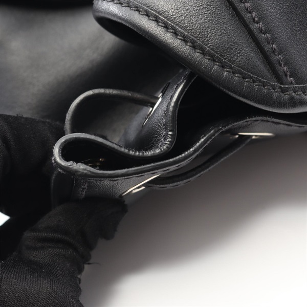 プラダ PRADA トライアングルロゴ リュックサック バックパック バッグ レザー レディース ブラック系 1BZ080 【中古】 プラダ(PRADA)プラダ トライアングルロゴ リュックサック バックパック