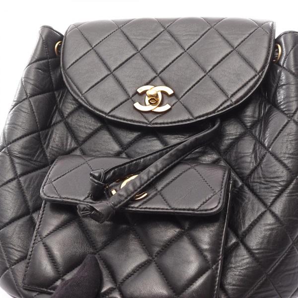 CHANEL シャネル マトラッセ リュック 黒 3番台 【カード付】 中古・古着通販】CHANEL (シャネル) マトラッセリュック ブラック