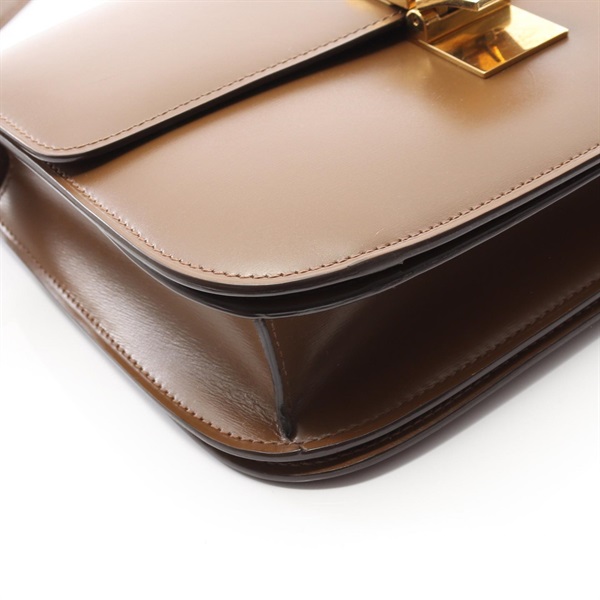 CELINE キャメル　ショルダーバッグ　クラシックボックス 楽天市場】CELINE セリーヌ ショルダーバッグ CLASSIC BOX Medium
