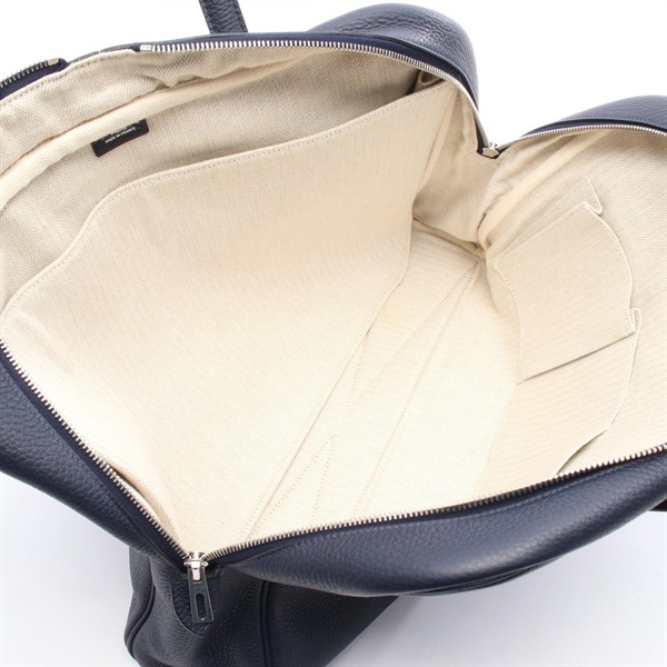 エルメス　ヴィクトリア　12h 濃紺　ネイビー　ビジネスバッグ　インナーブラック エルメス ヴィクトリア 12h 濃紺 ネイビー ビジネスバッグ