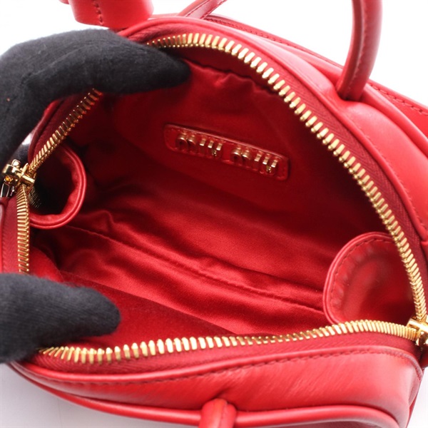 ミュウ ミュウ(Miu Miu)ミュウ ミュウ 2way ミニ ボストンバッグ